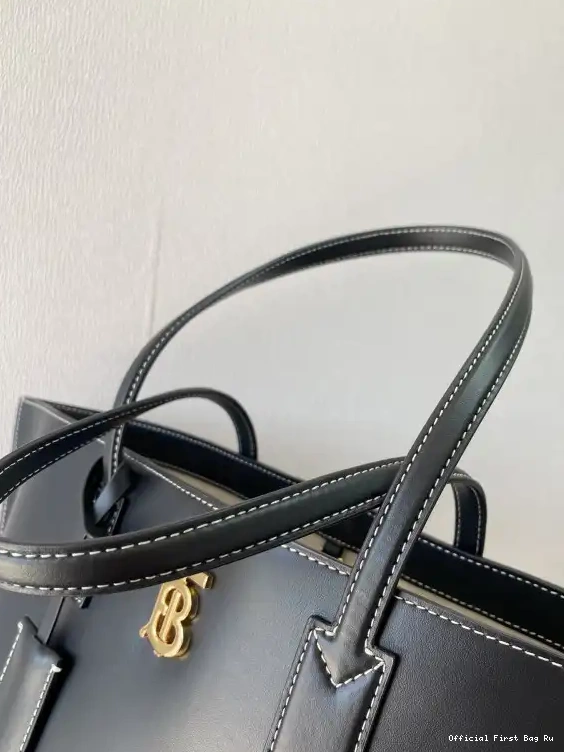 Official FirstBag Ru Motif Tote Monogram Leather Medium BURBERRY 0501